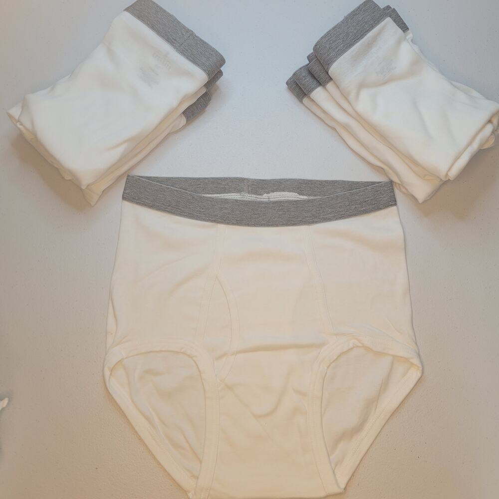 Stafford Men's Briefs Underwear 8 Pairs Size 32 White 100% Cotton NEW